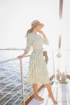 Amalfi Stripe Swim Dress
