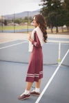 The Courtside Dress - Burgundy
