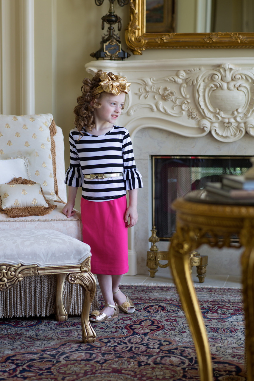 Little Pencil Skirt (More Colors) Basic Girls Pencil Skirt