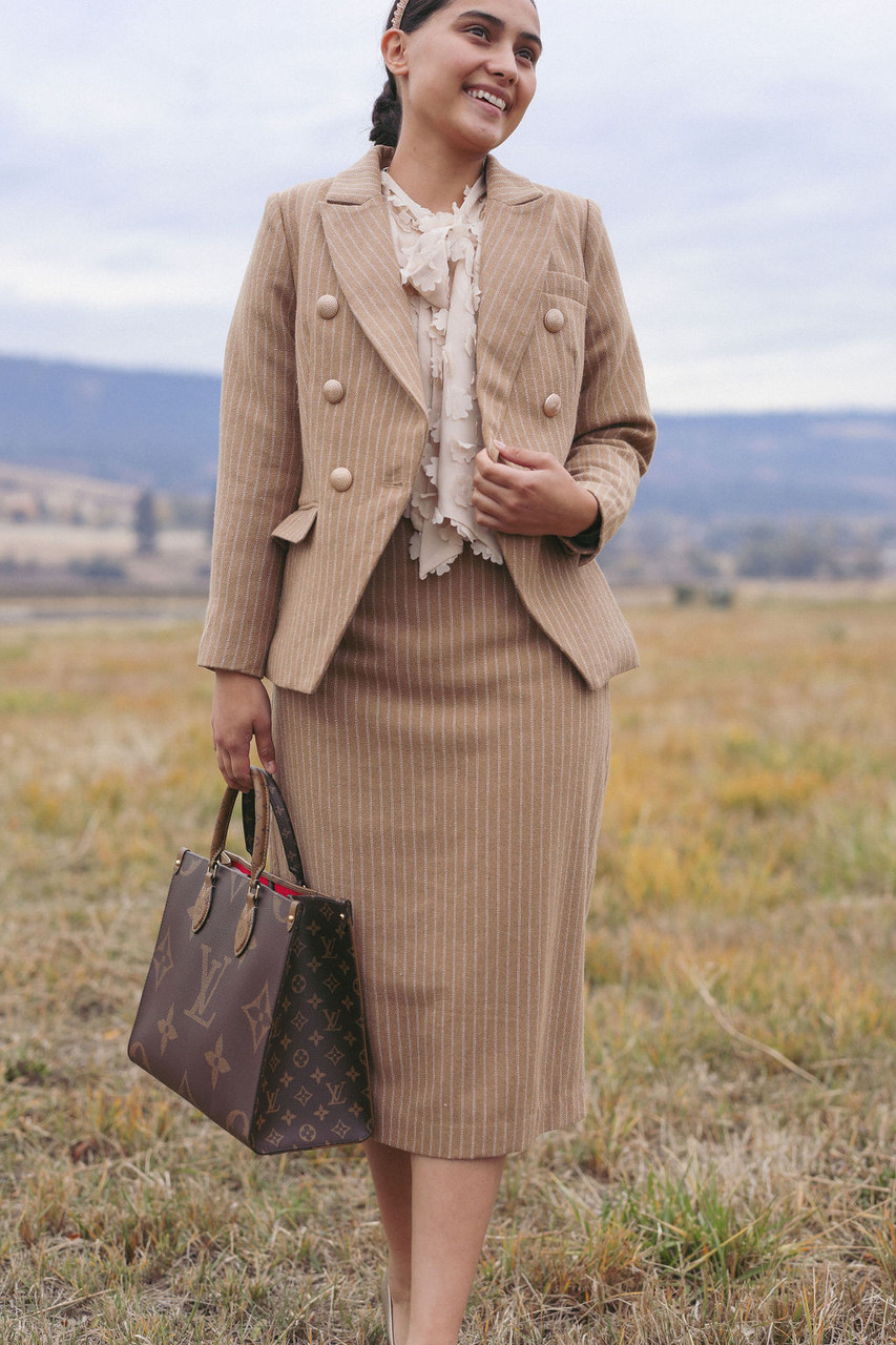 Coffee in Central Park Skirt Modest Pencil Skirt