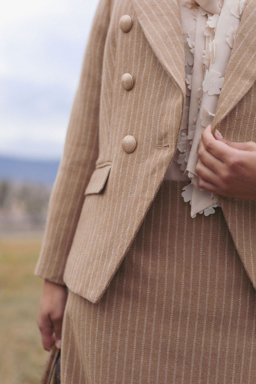 Coffee in Central Park Blazer Modest Business Attire