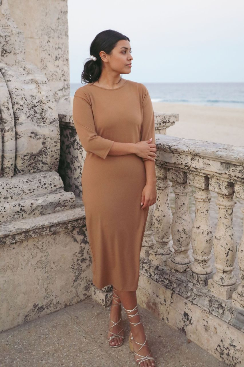 A New Beginning Dress - Knee Length (7 Colors) Emerald Small