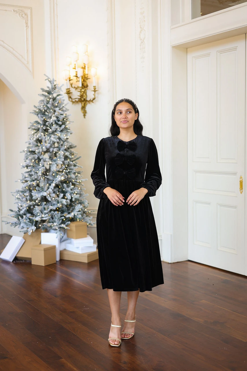 modest holiday dresses Refined Radiance Dress Modest Clothing