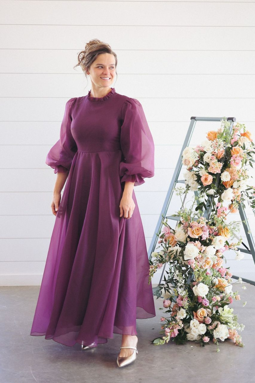 pastel satin dress Sienna Satin Dress