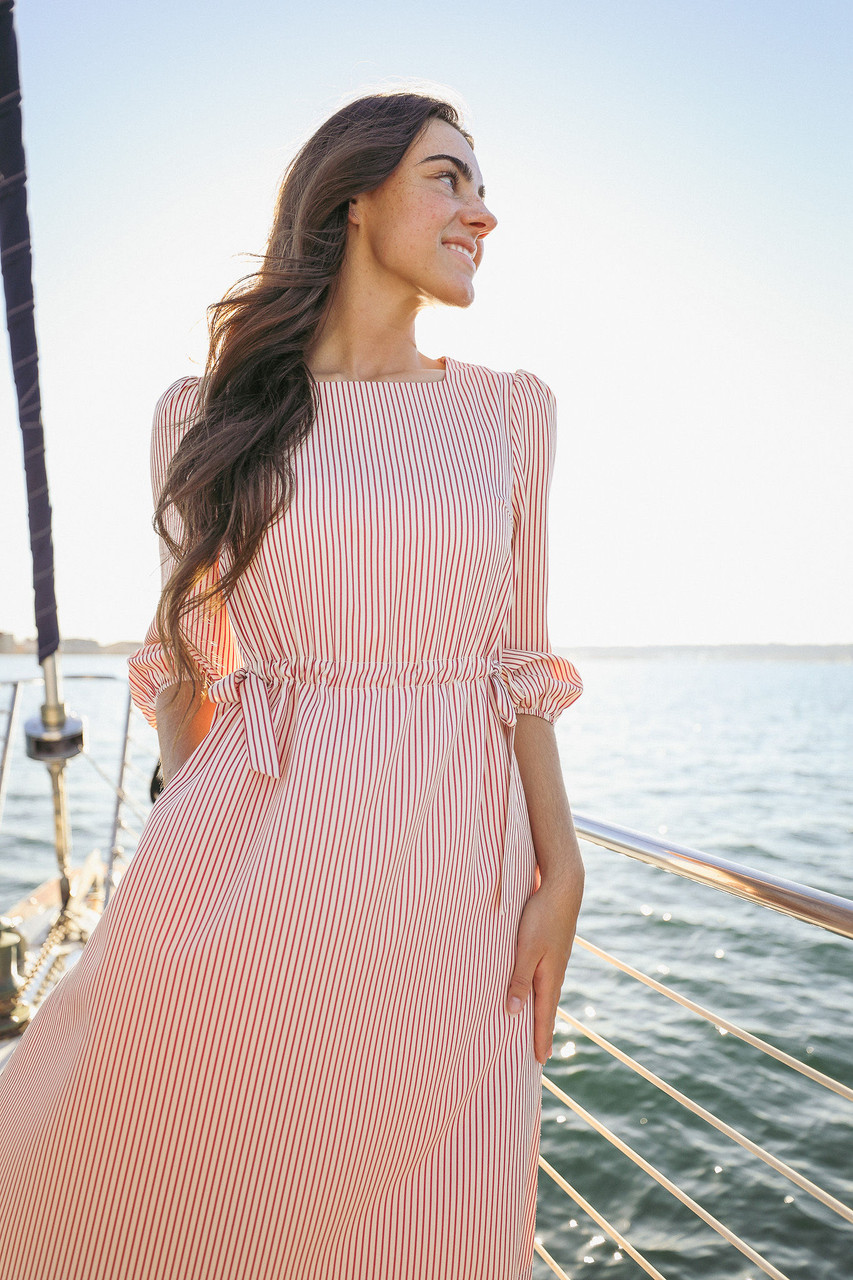summer modest dresses Kimberly Dress in Passion Fruit Large Options available Indigo Modest Dress in Inked