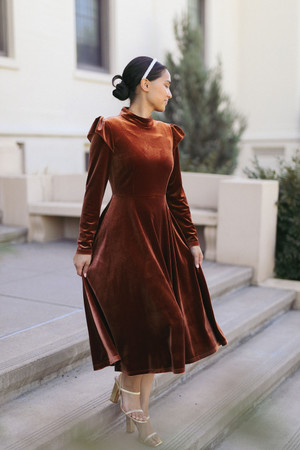 Modest Velvet Dresses for Women