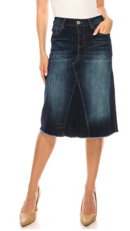 Good Day Ahead Denim Skirt Good Day Ahead Denim Skirt
