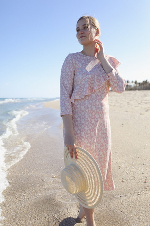 Sunkissed in Seaside Swim Dress
