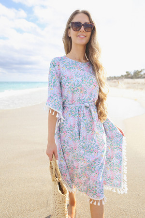 Watching the Waves Swimdress for Girls