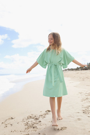 A Slow Summer Swimdress for Girls