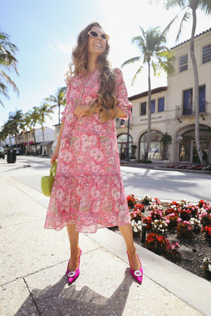 Counting Falling Petals Dress