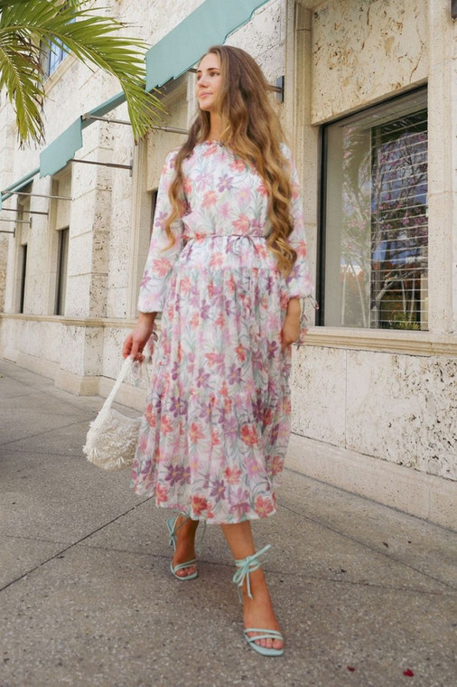 Teatime & Tulips Dress | Modest Dresses for Women