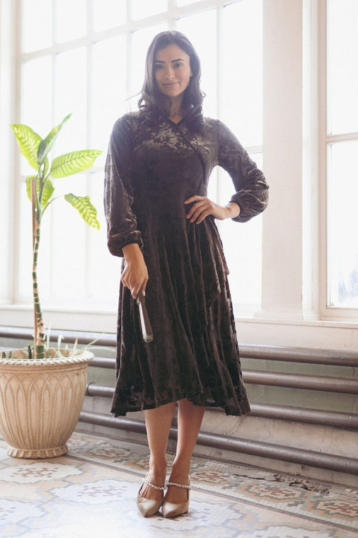 Versailles in Velvet Dress | Modest Dress for Women