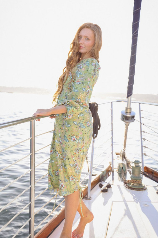 knee length swim dresses The Palm Garden Dress extra long swim dress