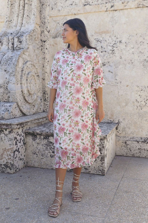 knee length dresses for ladies Primrose Hour Floral Mini Dress M / Pink