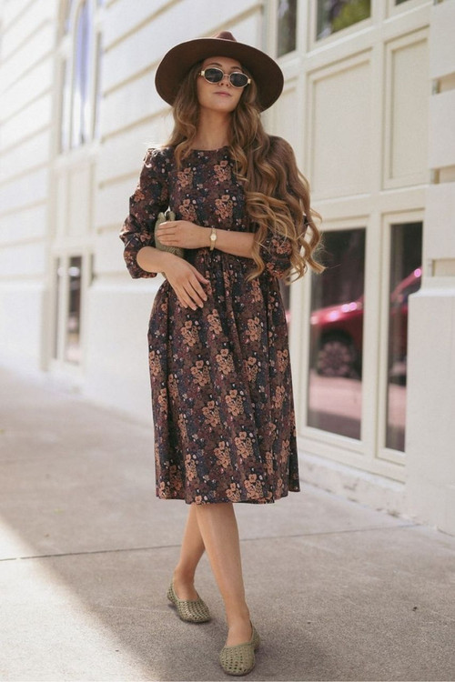 The Spiced Cider Dress | Modest Dresses for Women