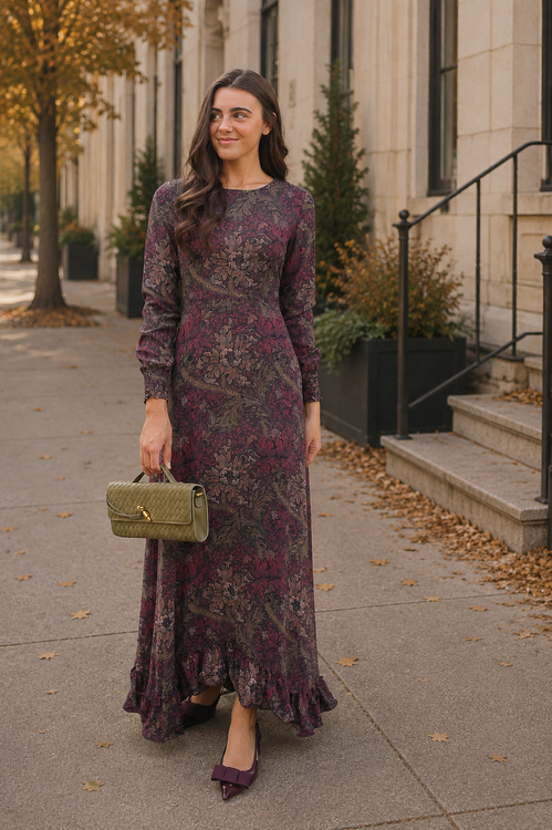 The Crimson Petal Dress