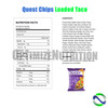 Quest Tortilla Style Protein Chips Loaded Taco Nutritional Facts | Optimizenutrition.ca