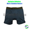 Optimize Athletics Men's Bamboo Boxers Indigo Back | Optimize Nutrition