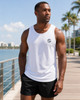 Optimize Nutrition Long Tail Tank Top White Outside