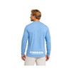 Optimize Nutrition Mens Long Sleeve T-Shirt Poly Blend Blue Back | Optimize Nutrition