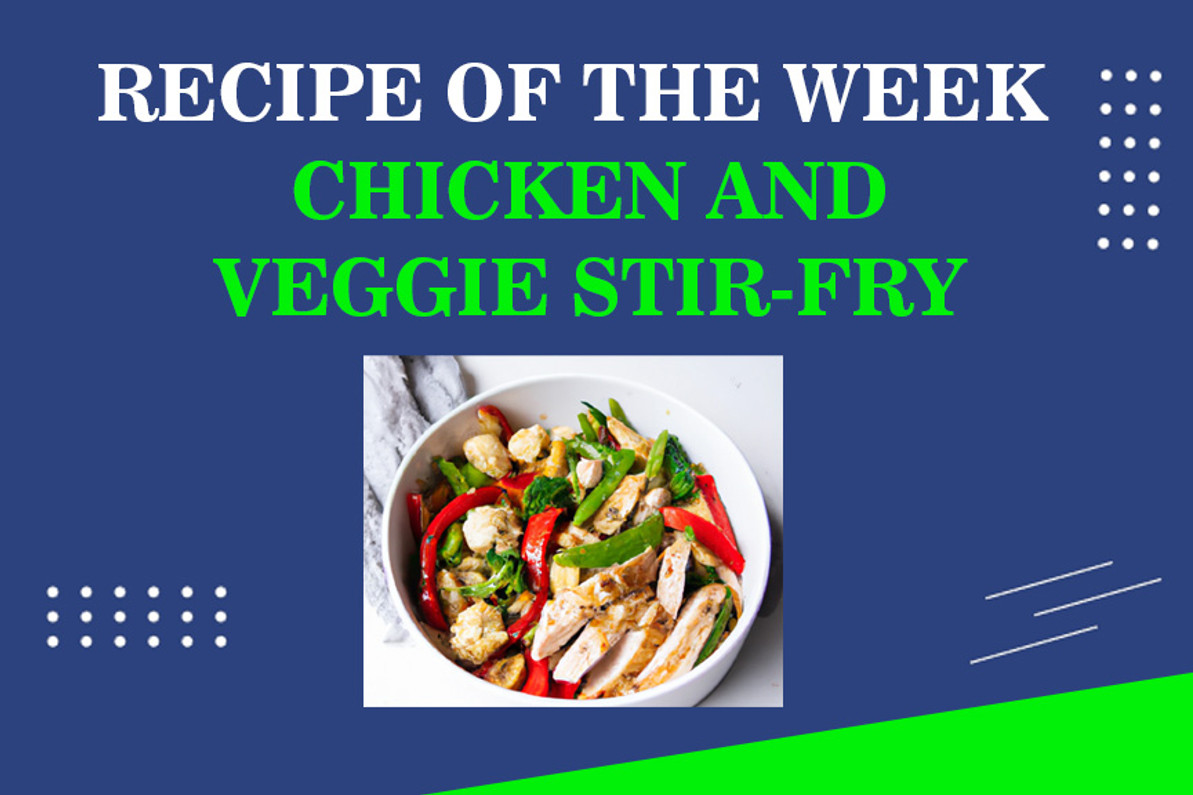 Paleo-friendly recipe for a chicken and vegetable stir-fry