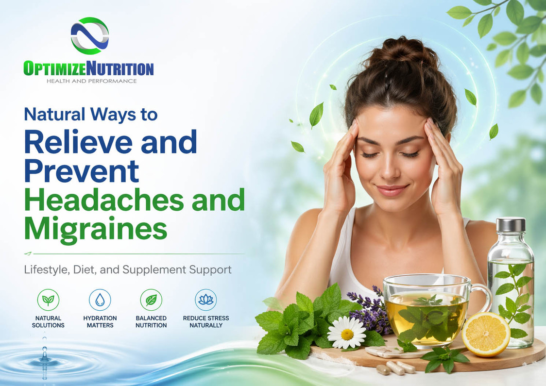 Natural Ways to Relieve Headaches and Migraines: Supplements, Diet, and Lifestyle Support
