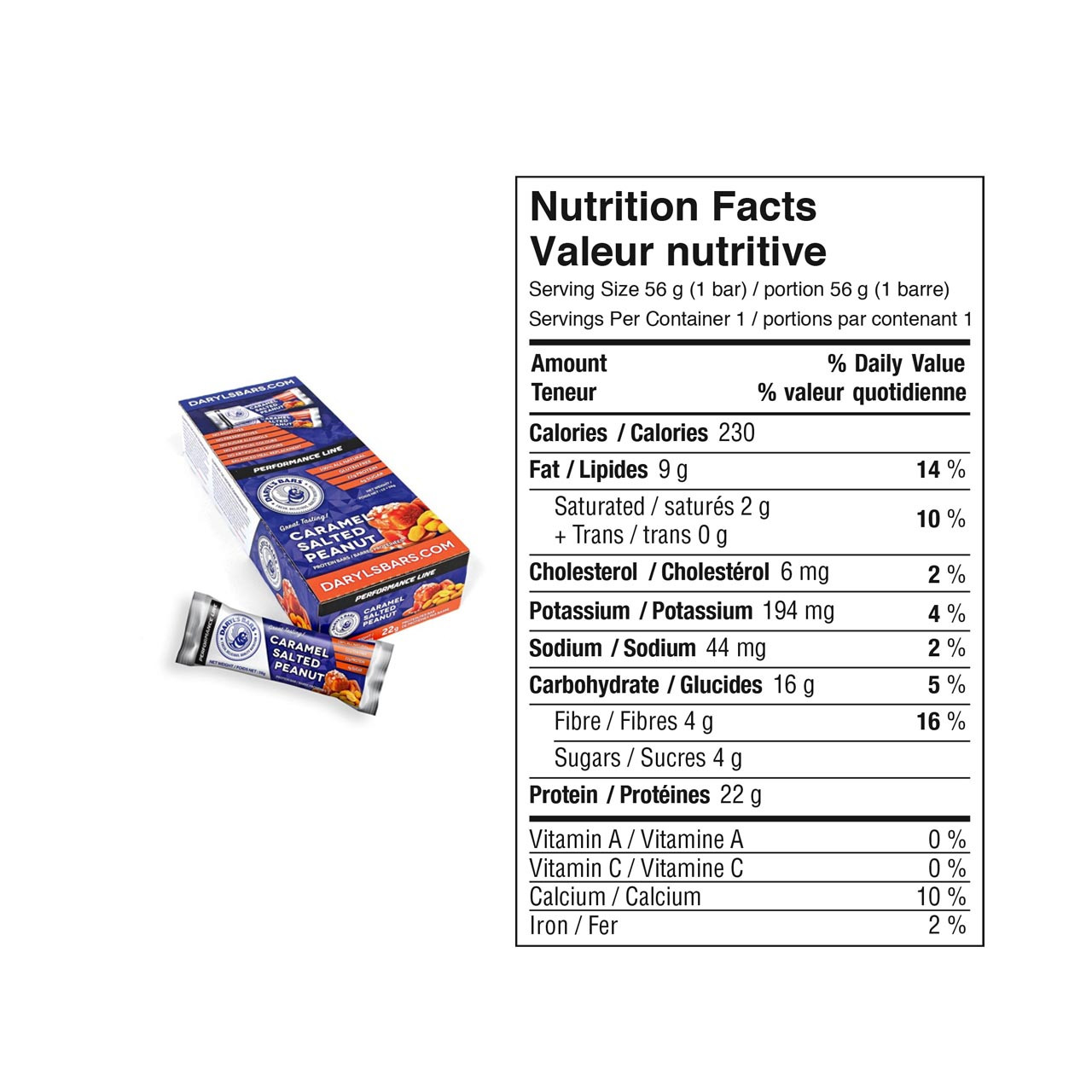 Daryl's Performance Line Protein Bars 12Pack