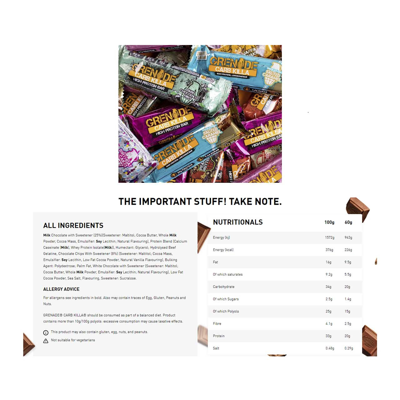 Grenade Carb Killa Protein Bar 12 Pack Optimize Nutrition