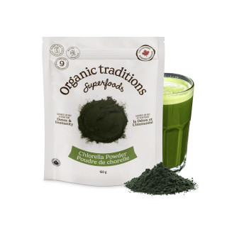 Organic Traditions Chlorella Powder 150g | Optimize Nutrition