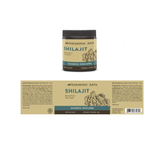 Harmonic Arts Shilajit Mineral Pitch Powder 50g Ingredients | Optimize Nutrition