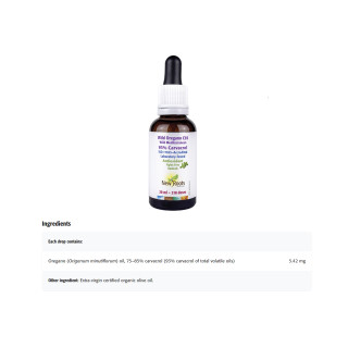 New Roots Wild Oregano C93 30ml Ingredients | Optimize Nutrition