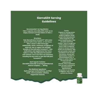 SierraSil Joint Formula 14 Ingredients | Optimize Nutrition