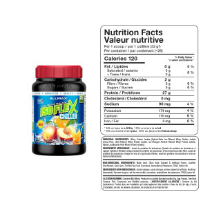 Allmax Isoflex Chiller Citrus Peach Sensation Ingredients | Optimize Nutrition