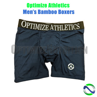 Optimize Athletics Men's Bamboo Boxers Indigo | Optimize Nutrition