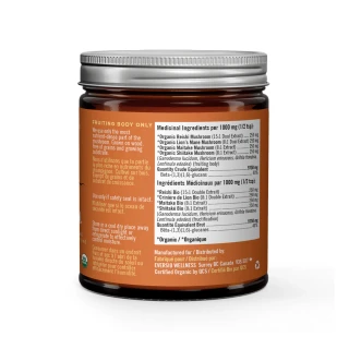 Eversio Wellness Balance 4 Mushroom Blend ingredients | Optimize Nutrition