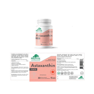 Provita Astaxanthin Forte Nutritional Facts