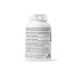 Provita Astaxanthin Forte 30vcaps New Label Back | Optimize Nutrition