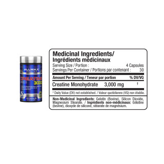 Allmax Nutrition Creatine 3000 Nutritional Facts | Optimize Nutrition