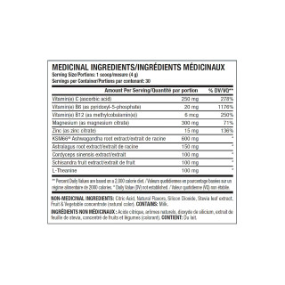 ANS Unwind Adrenal Support 150g ingredients | optimize nutrition