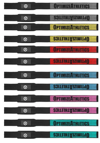 Optimize Athletics Rubberized Lifting Straps Two Tone | Optimize Athletics