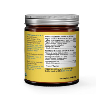 Eversio Wellness Organic 3 Mushroom Blend Ingredients | Optimize Nutrition