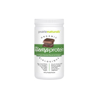 Prairie Naturals Organic Hemp Protein 400g Dark Chocolate | Optimize Nutrition