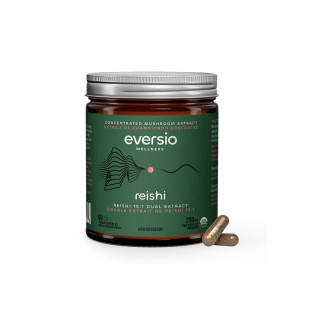 Eversio Wellness Organic Reishi Mushroom 15:1 Dual Extract 60Vcap | Optimize Nutrition