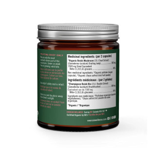 Eversio Organic Reishi 15:1 Dual Extract 250mg Ingredients | Optimize Nutrition