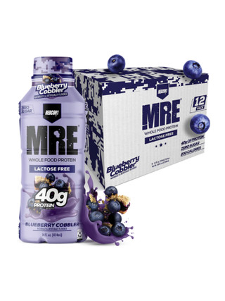 Redcon1 MRE RTD Protein Shake 500ml 12Pack Blueberry Cobbler | Optimize Nutrition