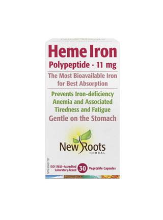 New Roots Heme Iron 60cap | Optimize Nutrition