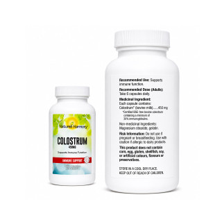 Nature's Harmony Colostrum Ingredients | Optimize Nutrition