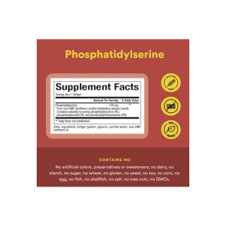 Natural Factors PS Phosphatidylserine 100mg 30Gel Ingredients | Optimize Nutrition