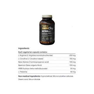 Natra NITROpro 60Vcap Ingredients | Optimize Nutrition